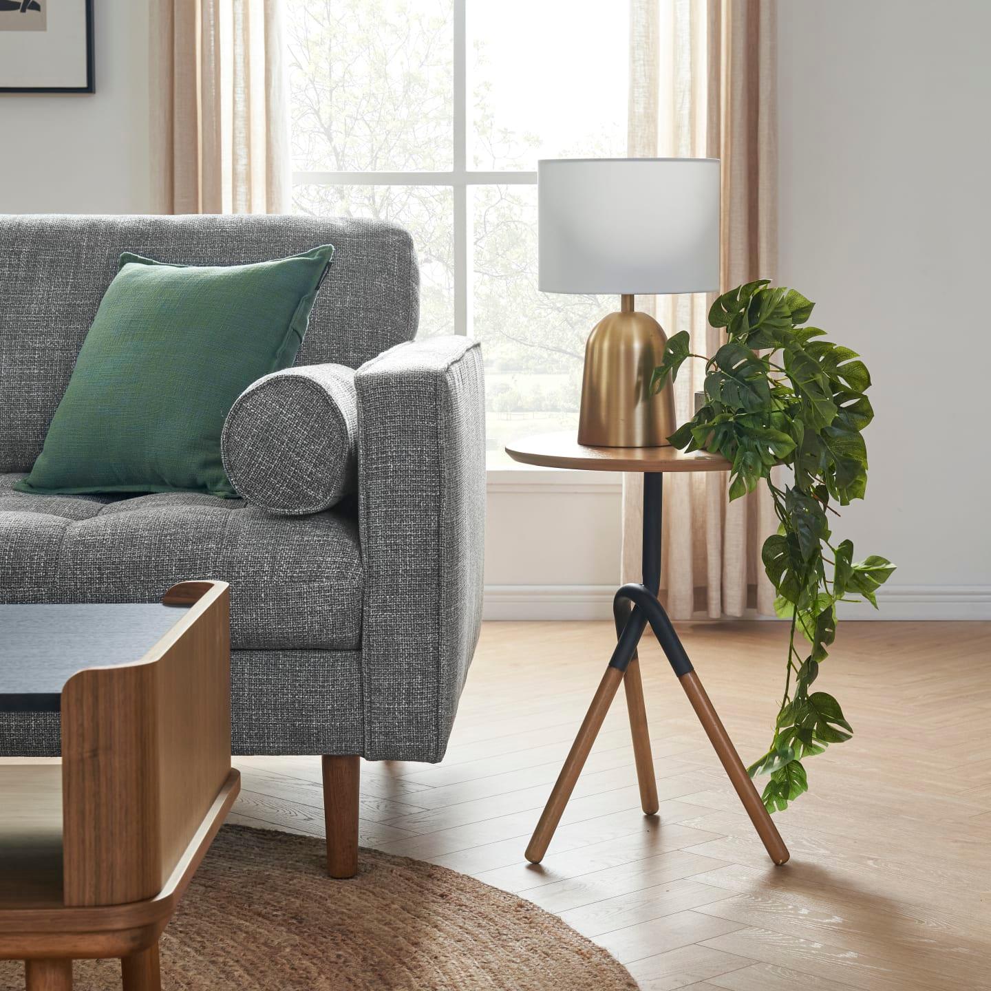 360 View View with AR Zane Side Table, Dark Walnut - Ouch Cart