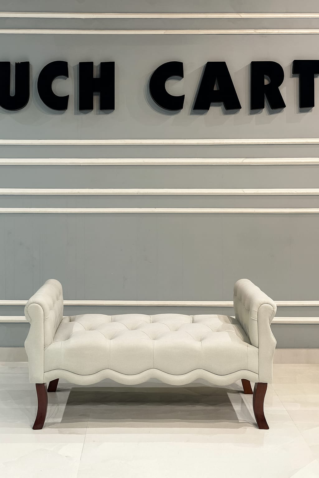 Modern Upholstered Tufted Button Bench for Bedroom,Entryway Living Room Soft Padded Seat-Navy OUCH CART
