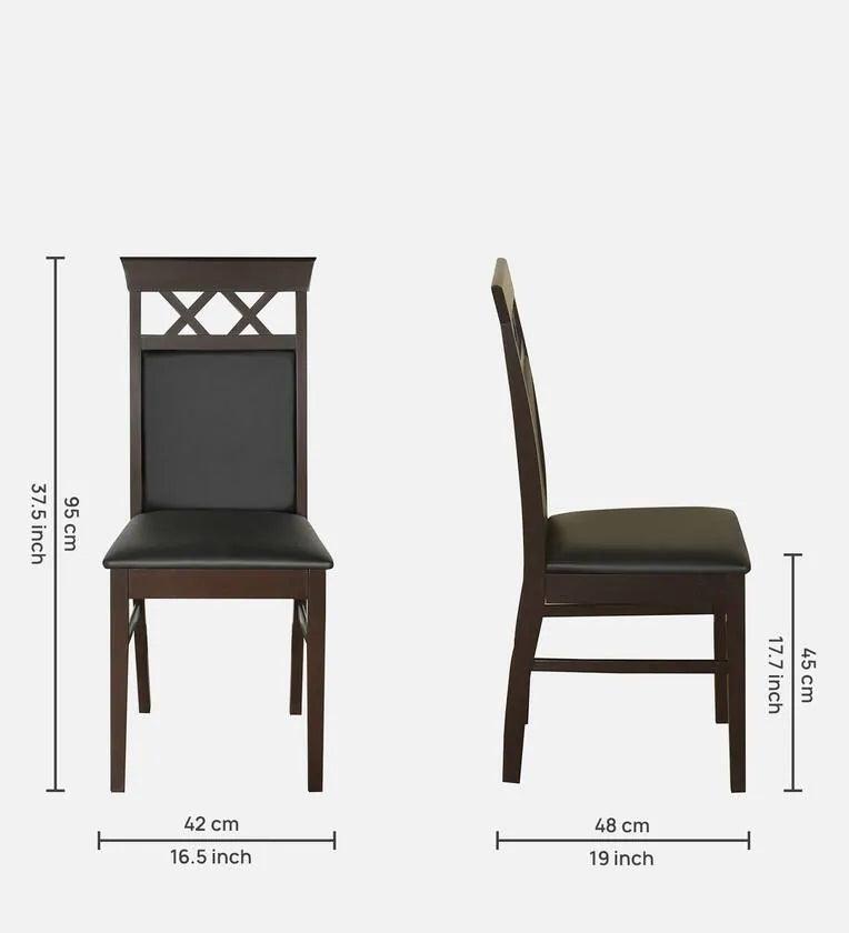 4 Seater with Bench Dining Set in Dark Cappucino Colour - Ouch Cart