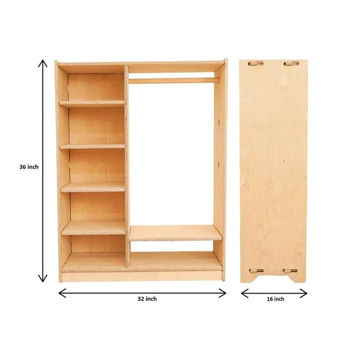 Little Montessori Wardrobe For Kids Furniture - Ouch Cart