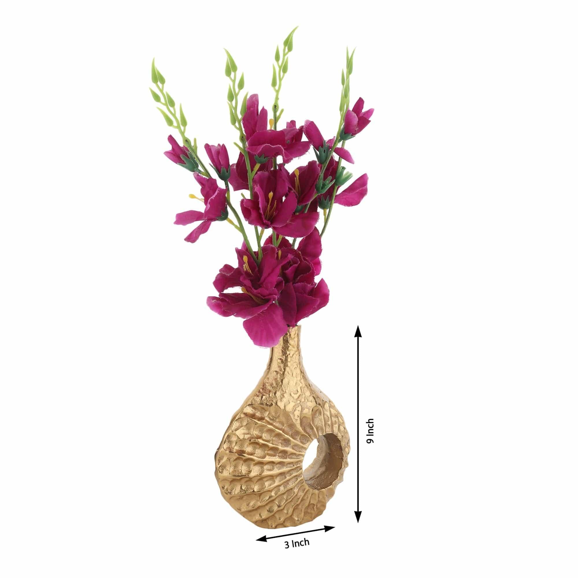 Seashell Serenity Vase - small Gold - Ouch Cart