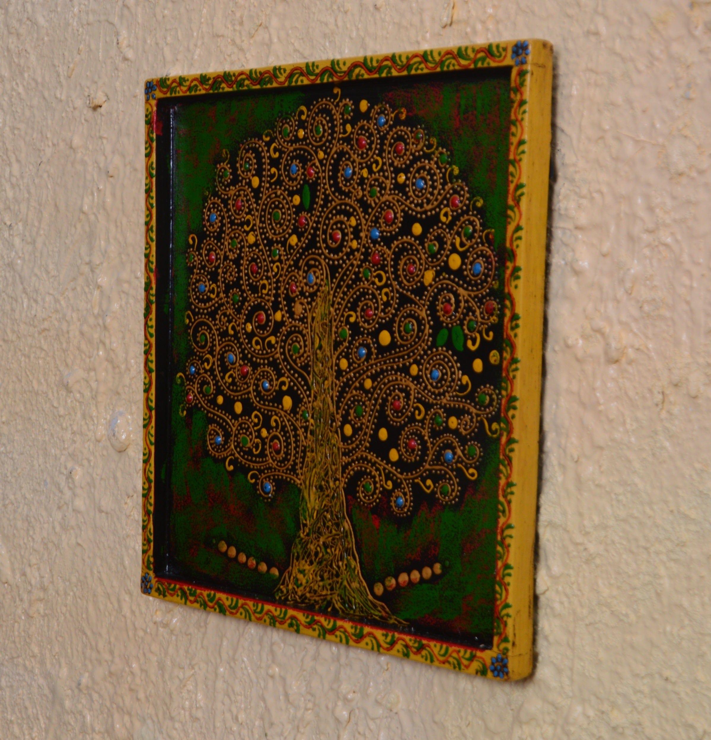 wooden painted wall panels - Ouch Cart