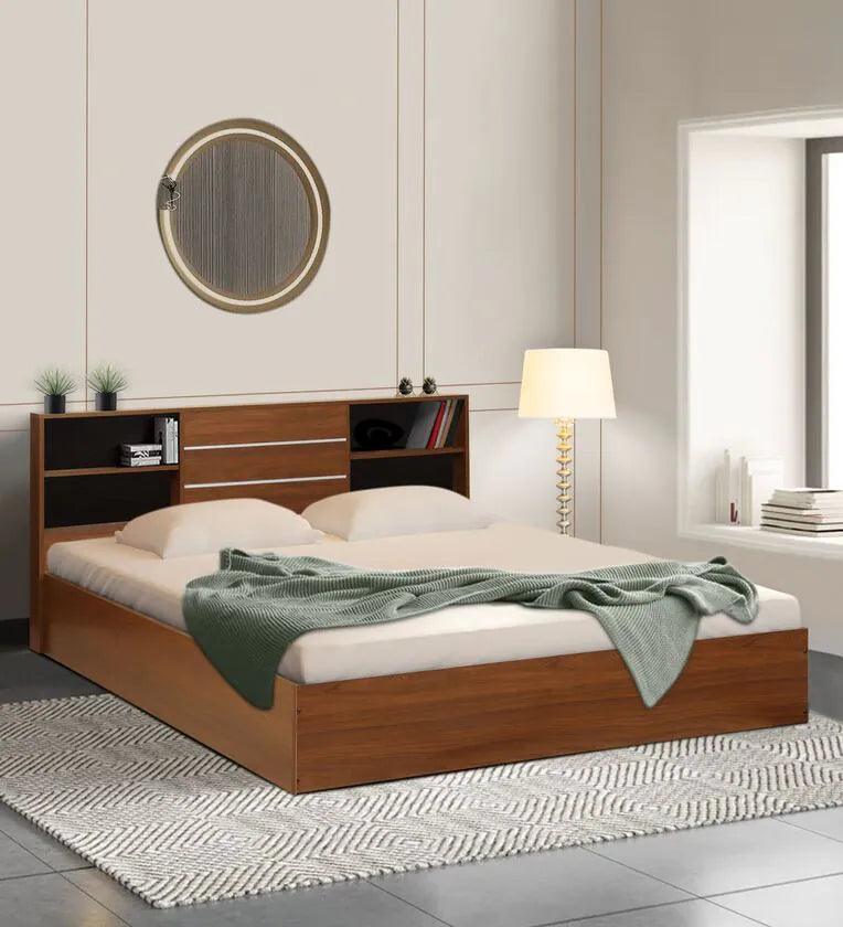 King Size Bed In Bali Teak Finish - Ouch Cart
