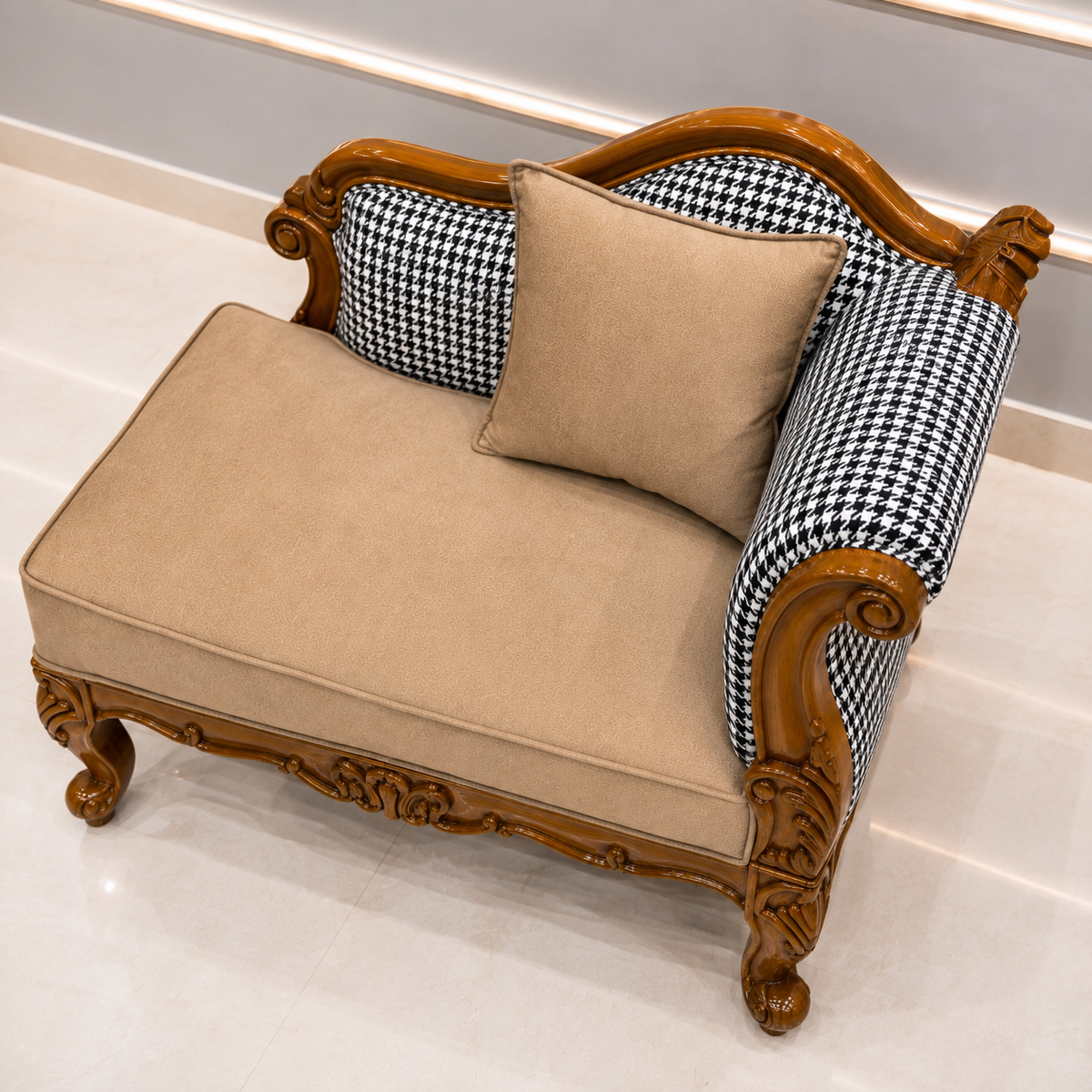 Ouch Cart Luxury Wooden Accent Chair | OUCH CART