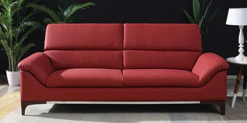 Alexey Bario 3 Seater Scratch Resistant Faux Leather Sofa - Ouch Cart