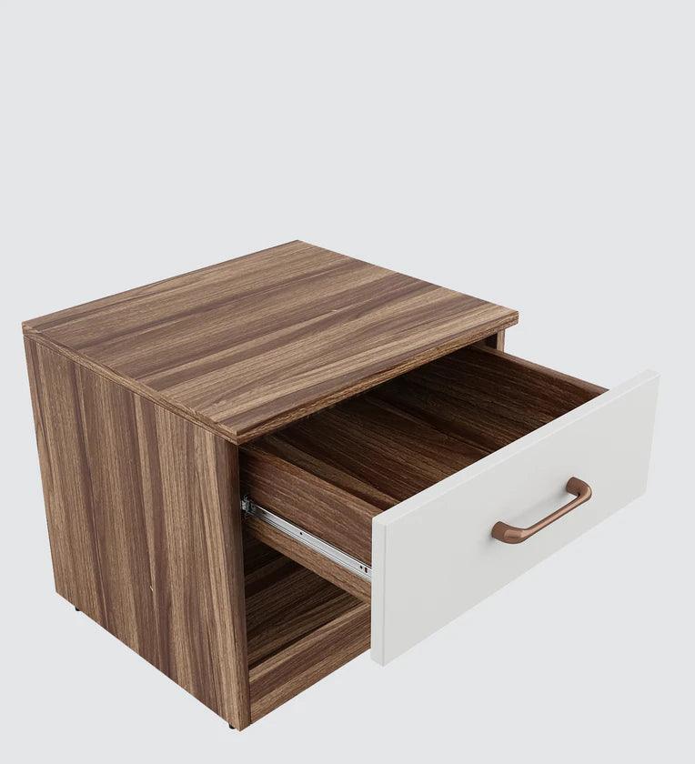 Bedside Table in Matte Finish with Drawer - Ouch Cart
