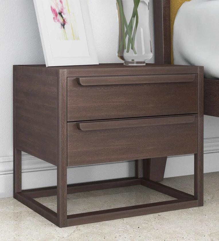 York Night Table in Brown Colour - Ouch Cart