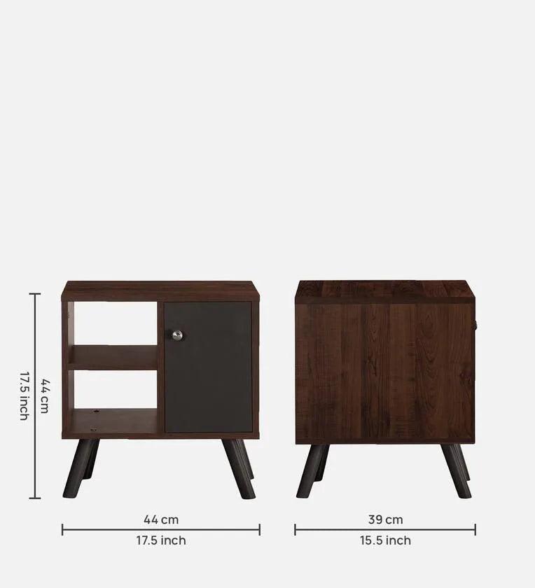 Bedside Table in Slate Grey Finish - Ouch Cart