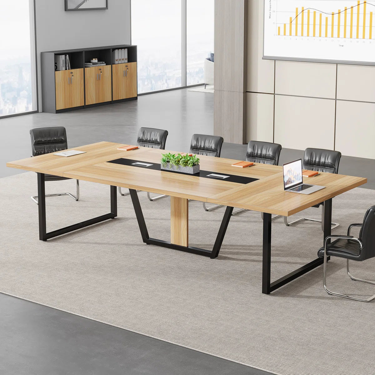 Anoush 94.5'' Rectangle Conference Table