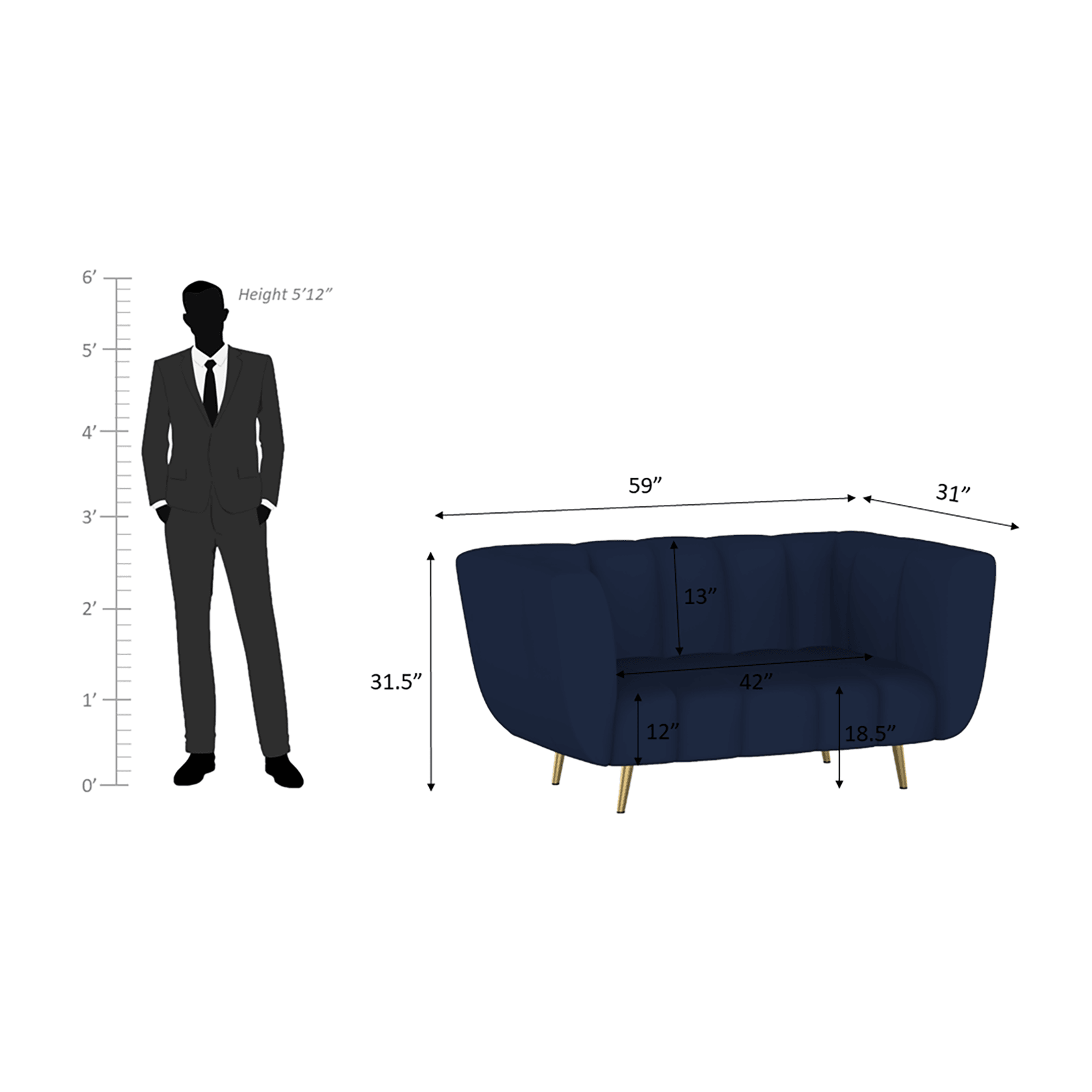 Mushy High Density Foam Sofa Set - Ouch Cart