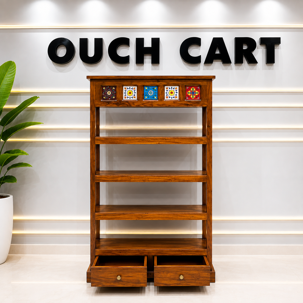 Ouch Cart Wooden Storage Rack with Drawers OUCH CART