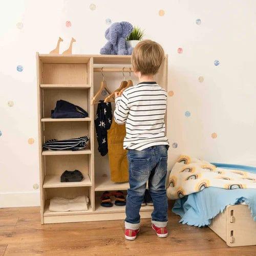 Little Montessori Wardrobe For Kids Furniture - Ouch Cart