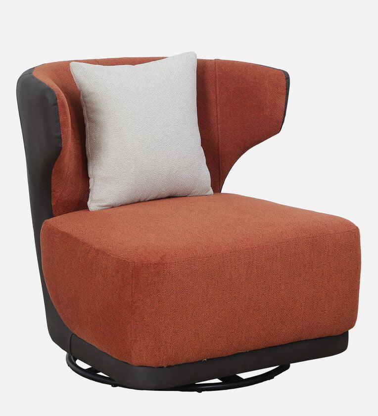 Velvet 1 Seater Sofa In Rust Colour - Ouch Cart