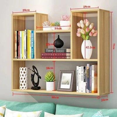 Attractive & Appealing Wood Wall Shelf/Decor Book Shelf - Ouch Cart