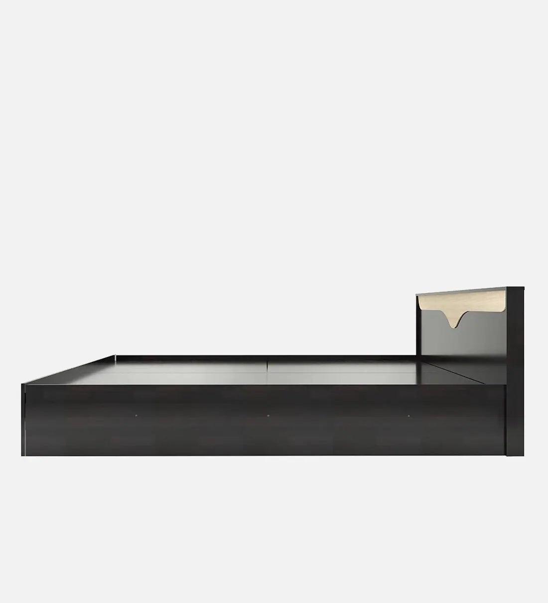 Medest King Size Bed in Wenge Finish with Storage - Ouch Cart