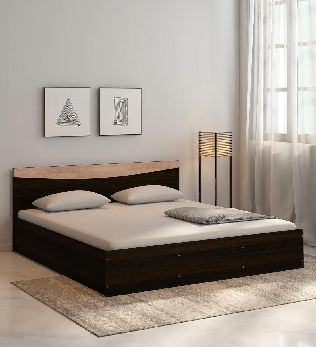 King Size Bed in Wenge Finish - Ouch Cart