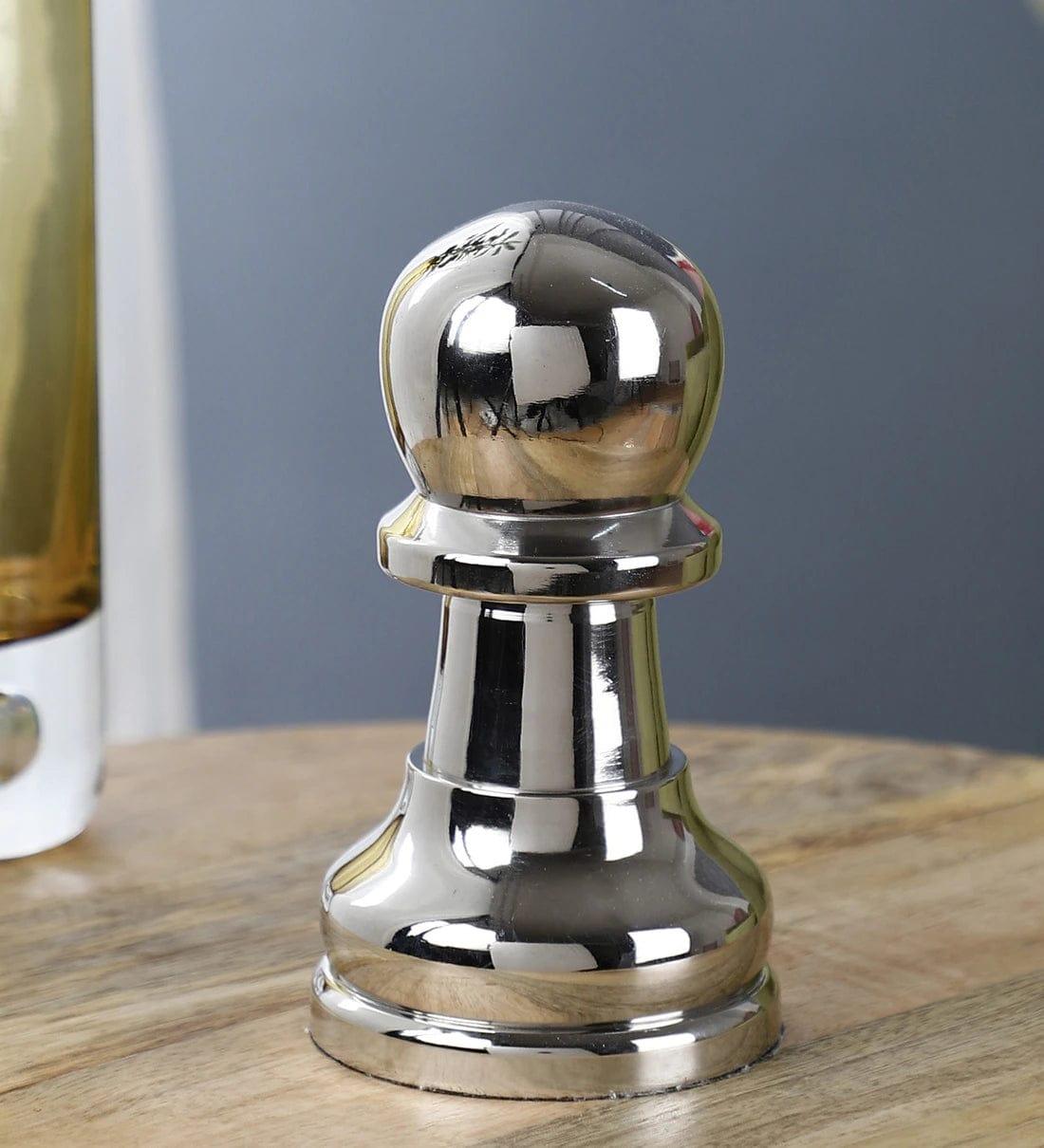 Chess Pawn Silver Showpiece, - Ouch Cart