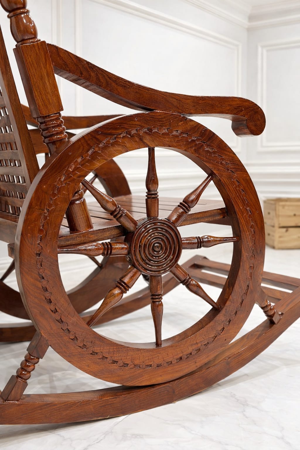 Wooden Rocking Chair Resting Chair Grandpa Rocking Chair Made Of High Quality Wood OUCH CART