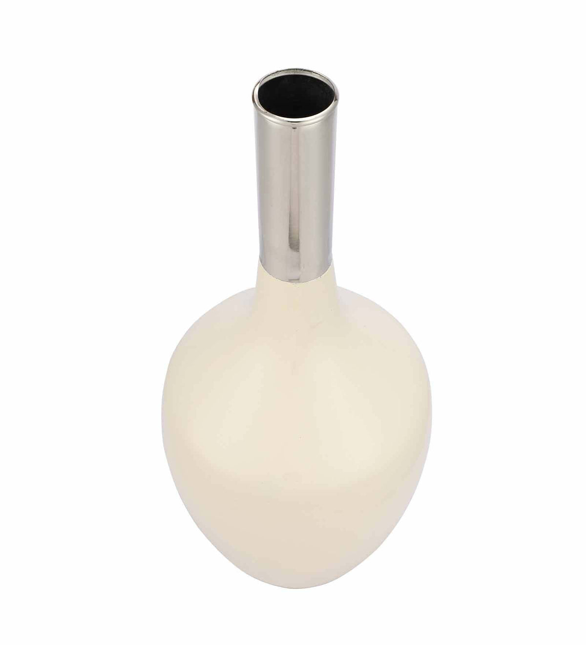 Deidra Fawn White Brass Table Vase, M.M.I. OVERSEAS