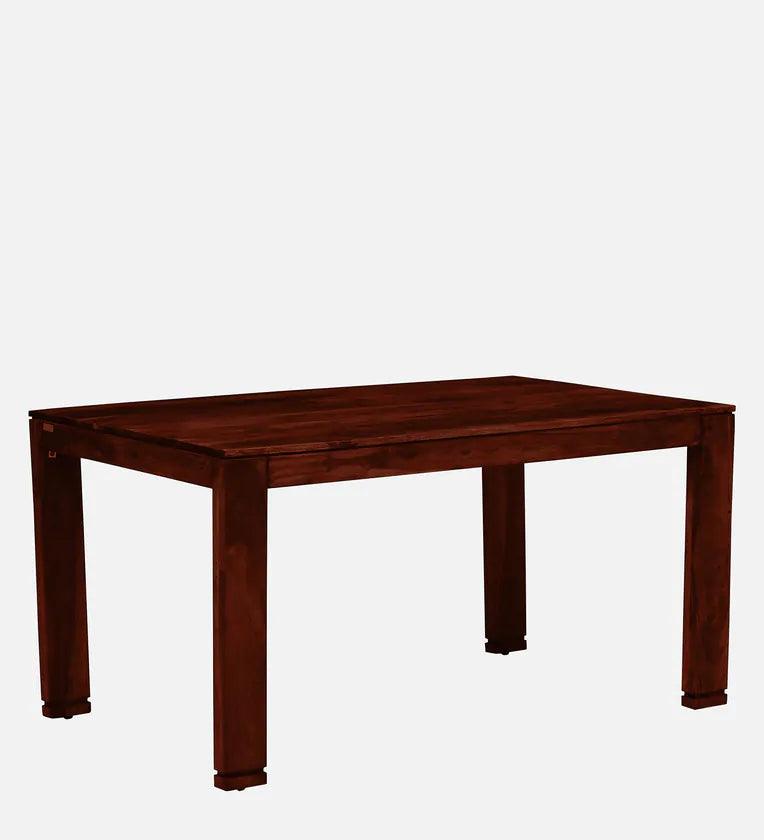 Sheesham Wood 6 Seater Dining Set In Honey Oak Finish With Bench - Ouch Cart