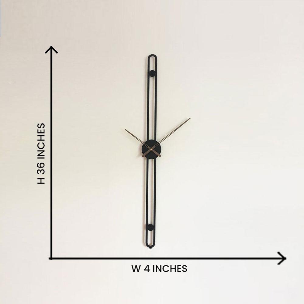 Black wall clock luxury - Ouch Cart