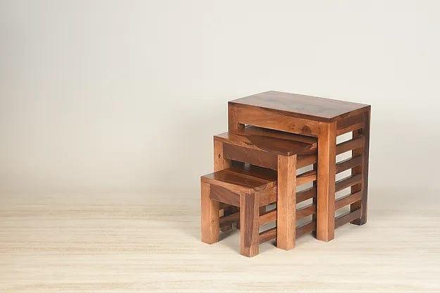 Chandak Set Of 3 Stools - Ouch Cart