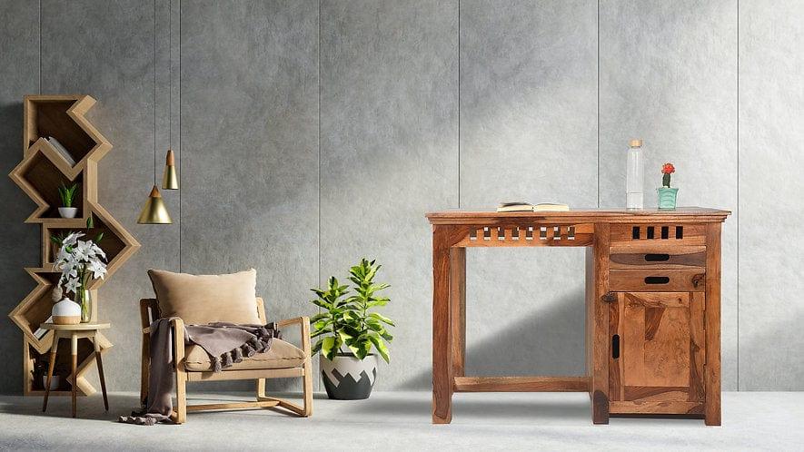 Anusuya Study Table With Pull Out Drawers - Ouch Cart
