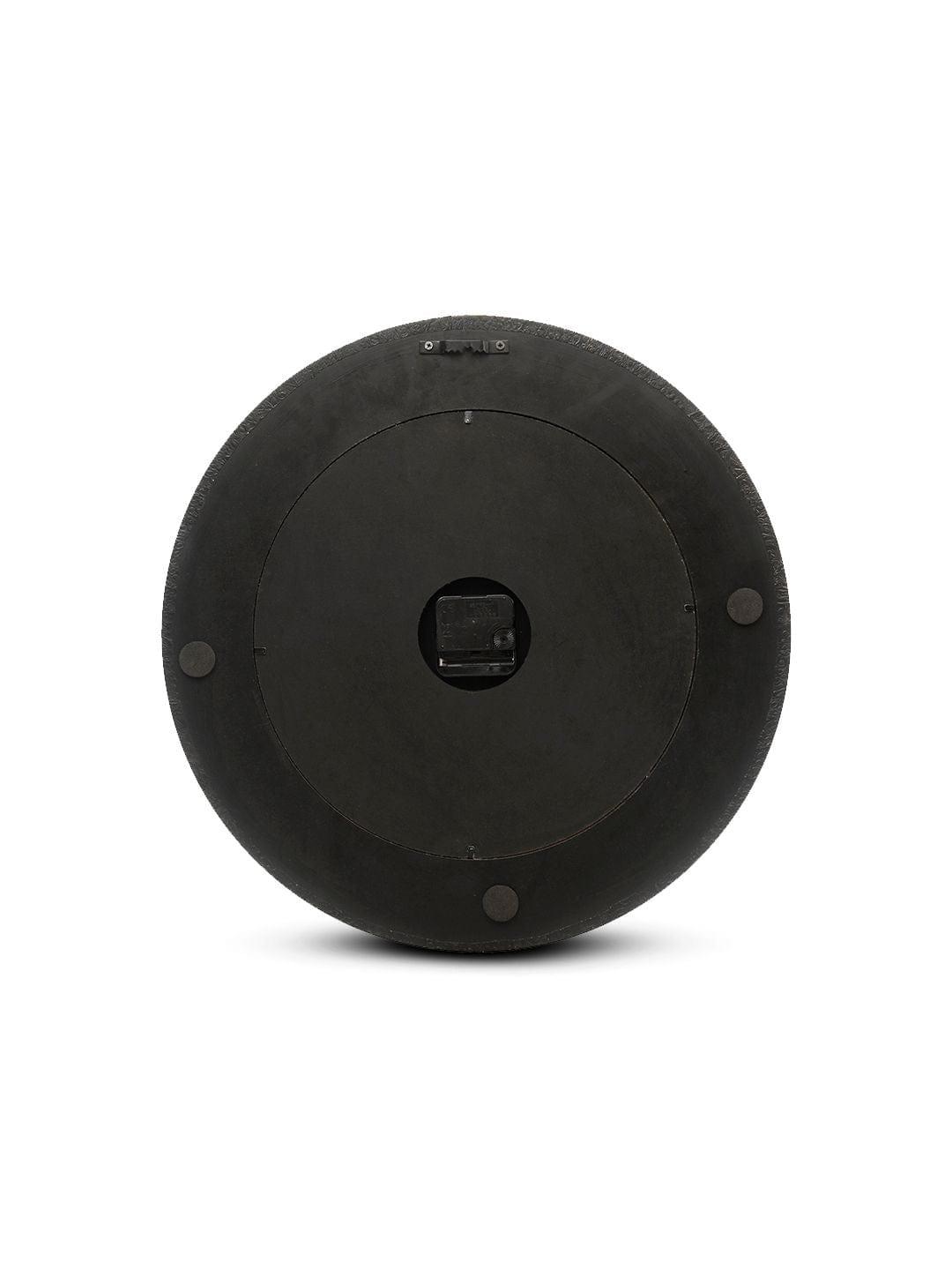 Round Polish with Metal Brass 18 Inches Wall Clock - Ouch Cart