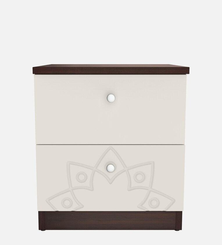 Bed Side Table in Frosting Cream Finish - Ouch Cart