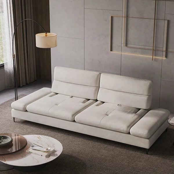 Torensal Drap 4 Seater Sofa with Adjustable Armrest & Backrest - Ouch Cart
