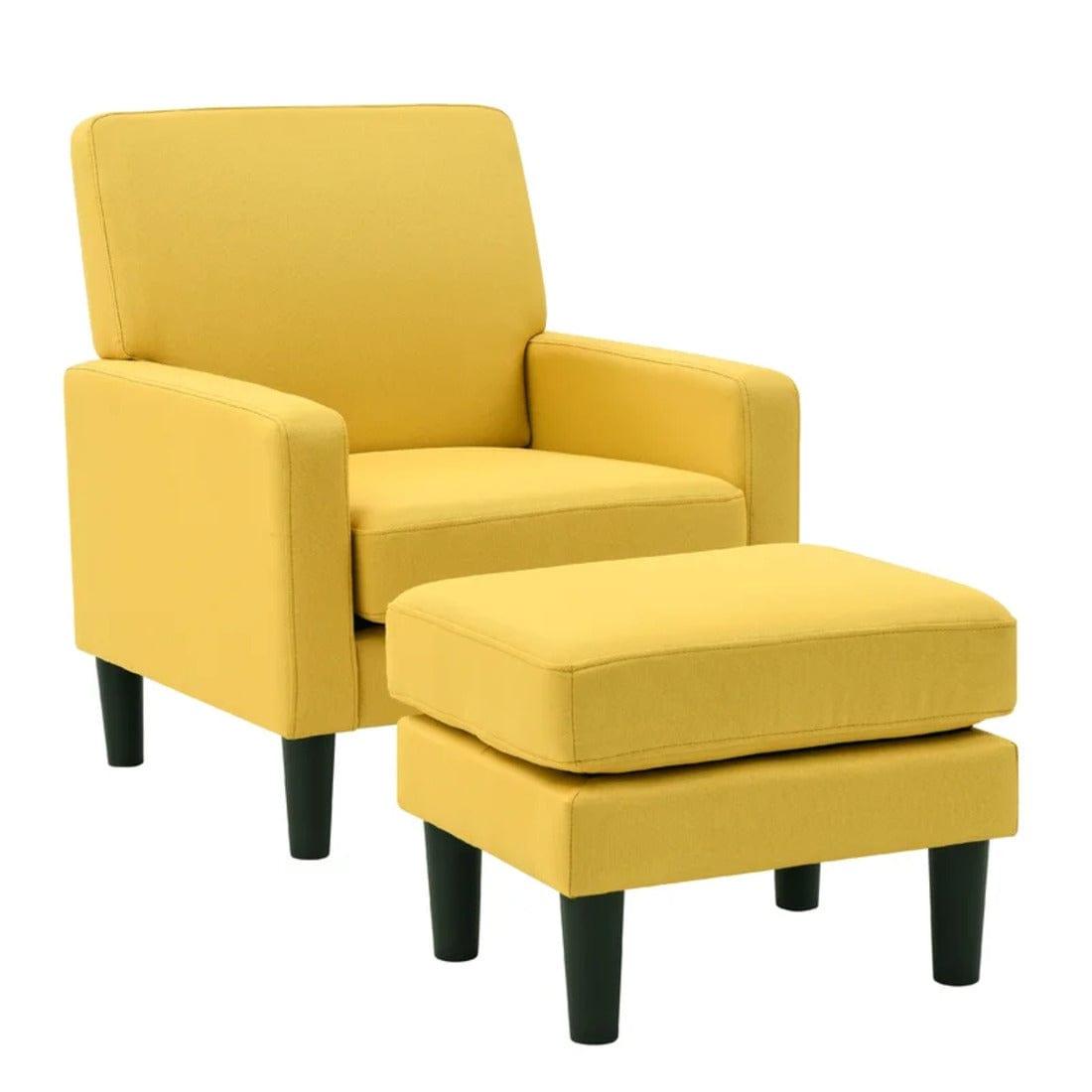 lapwai accent chair with ottoman - Ouch Cart