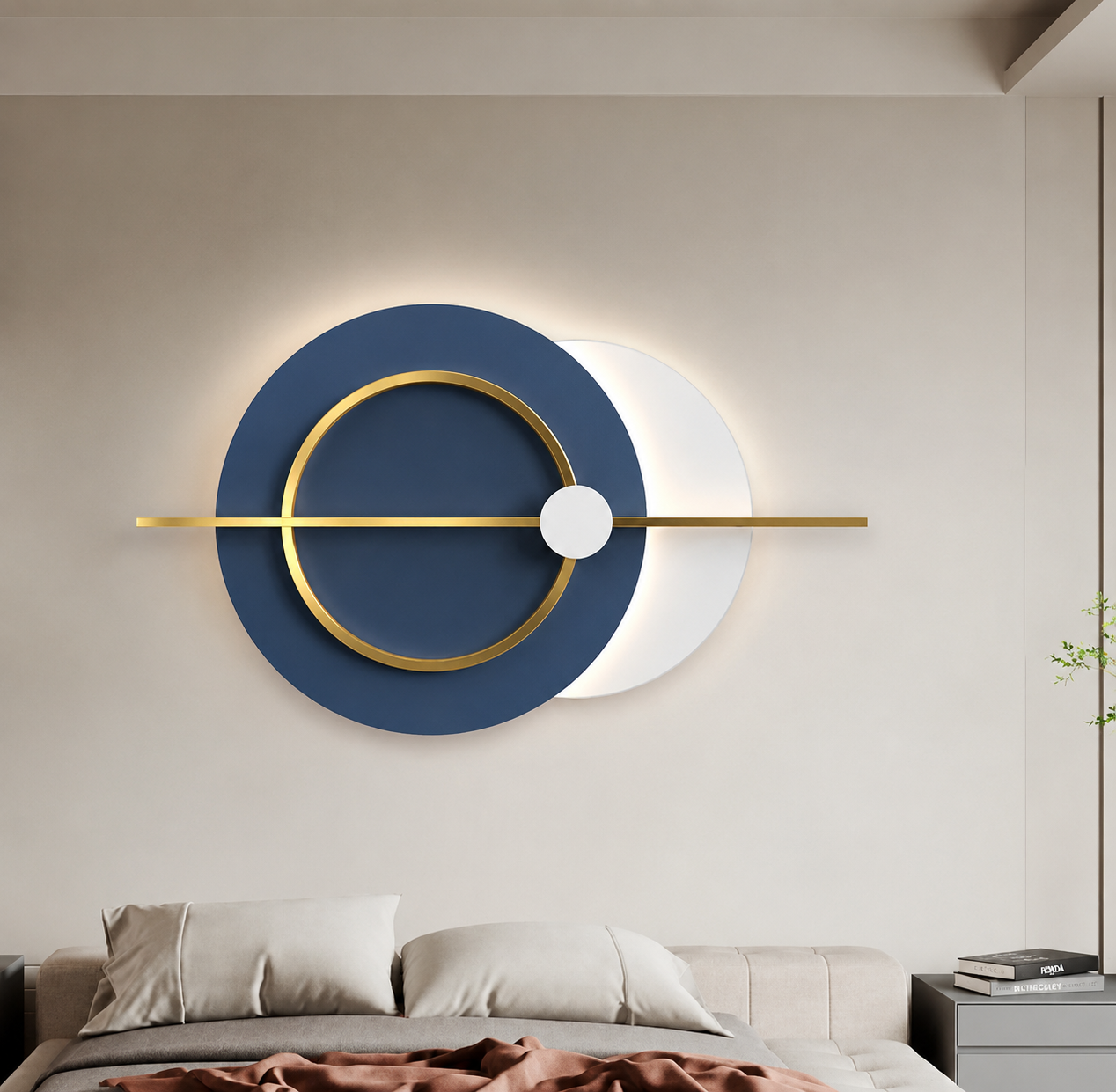 SYMPHONY WALL ARTHandmade One-of-a-kind original piece 6 Month Waranty Perfect for a modern or coastal-themed room Adds a pop of colornn