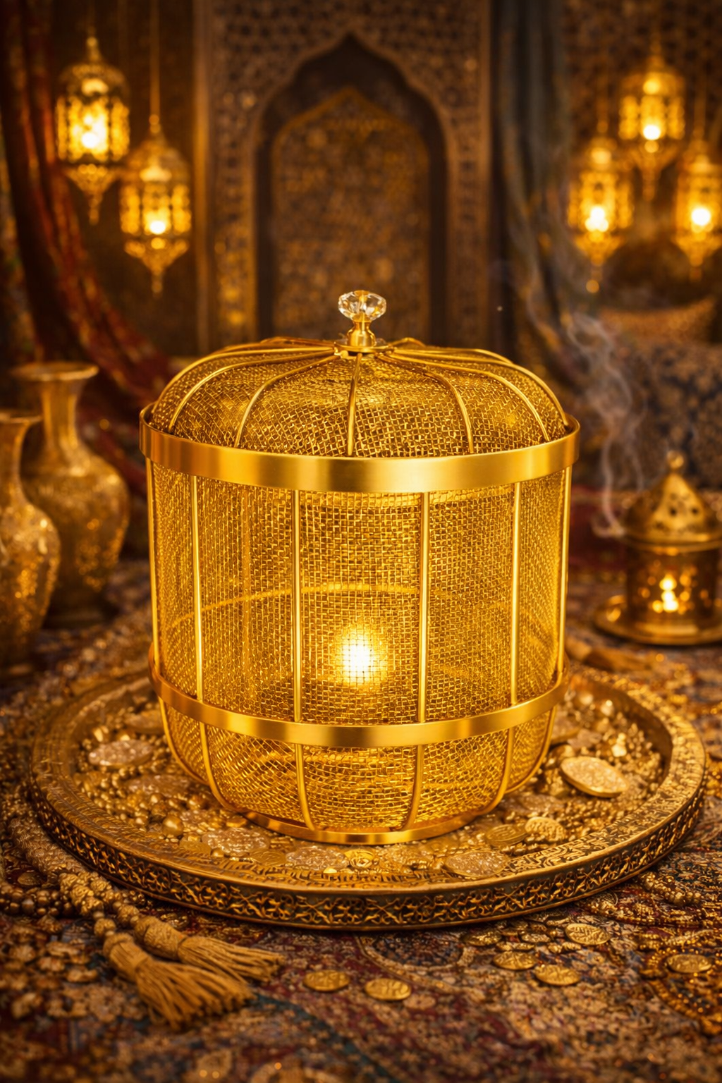 Luxury Metal Fruit Basket (Golden) | Fruit Basket Hotel Restaurant Kitchen.