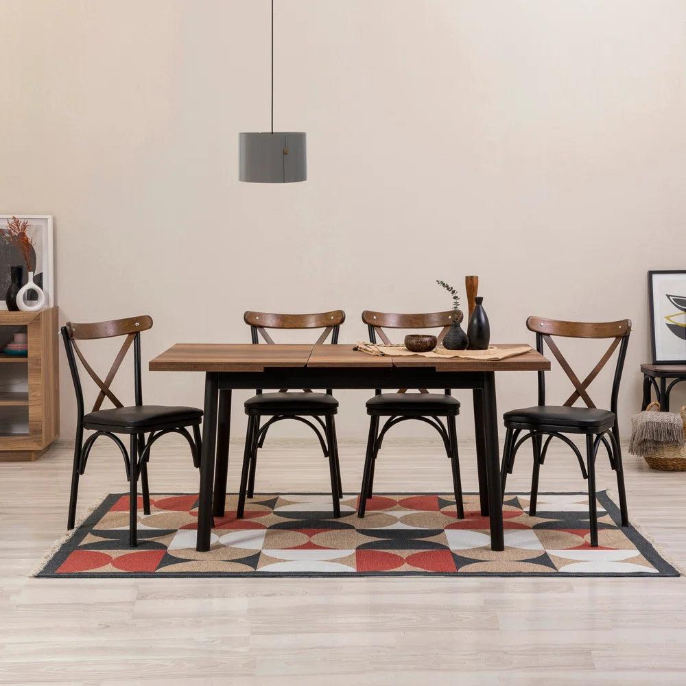5 - Piece Extendable Dining Set - Ouch Cart