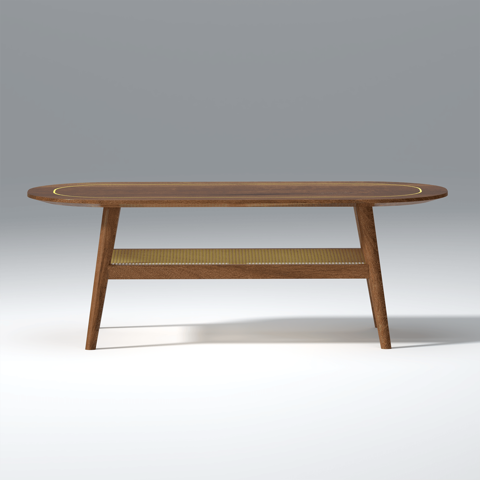 Aroma Sheesham Wood Coffee Table in Walnut Colour - Ouch Cart