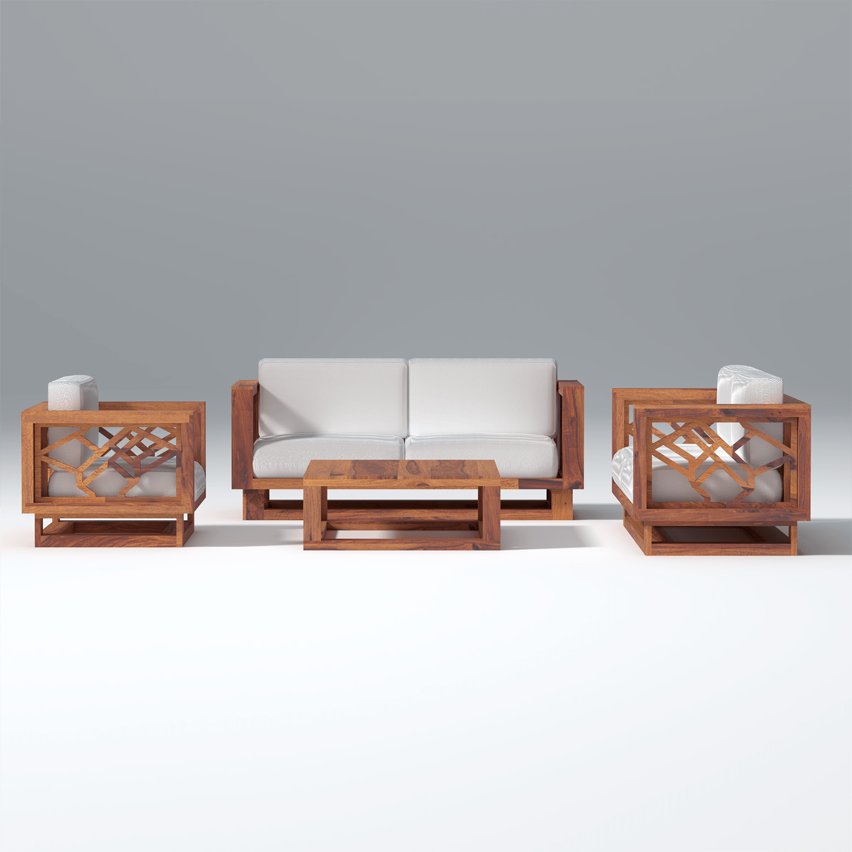 Cushy lounger Sofa Set with Coffee Table - Ouch Cart
