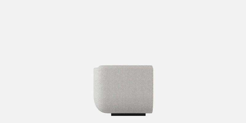 Fabric 3 Seater Sofa in White Colour - Ouch Cart