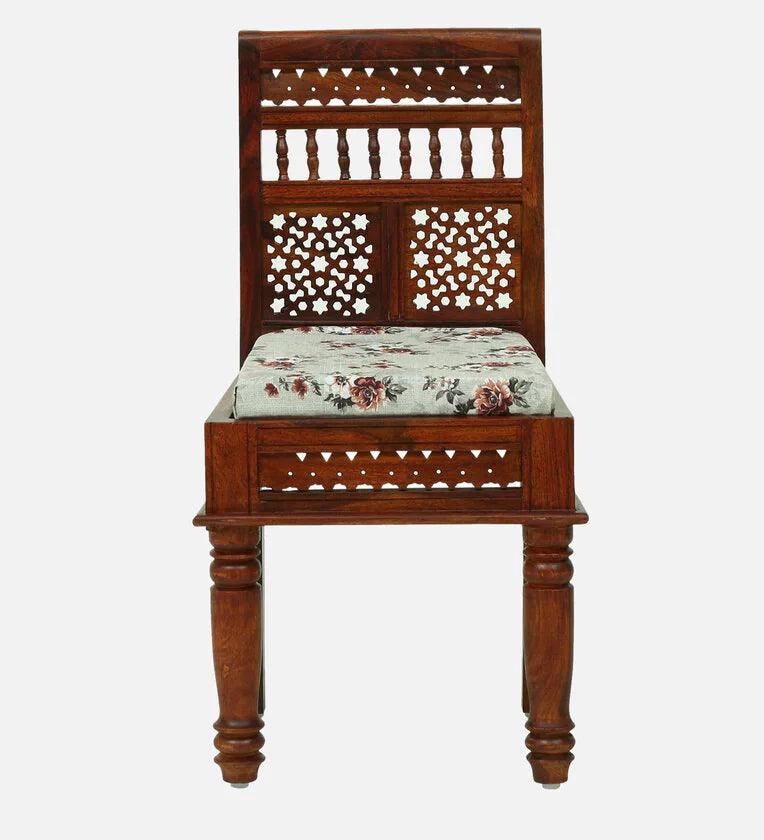 Sheesham Wood 6 Seater Dining Set In Scratch Resistant Honey Oak Finish - Ouch Cart
