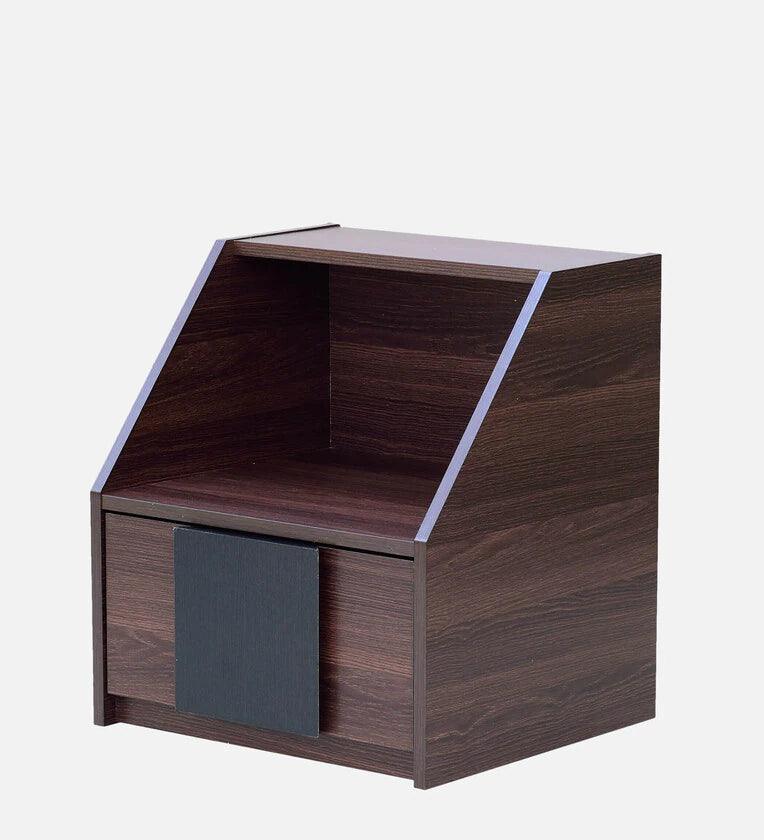 Bedside Table in Wenge Finish with Drawer - Ouch Cart