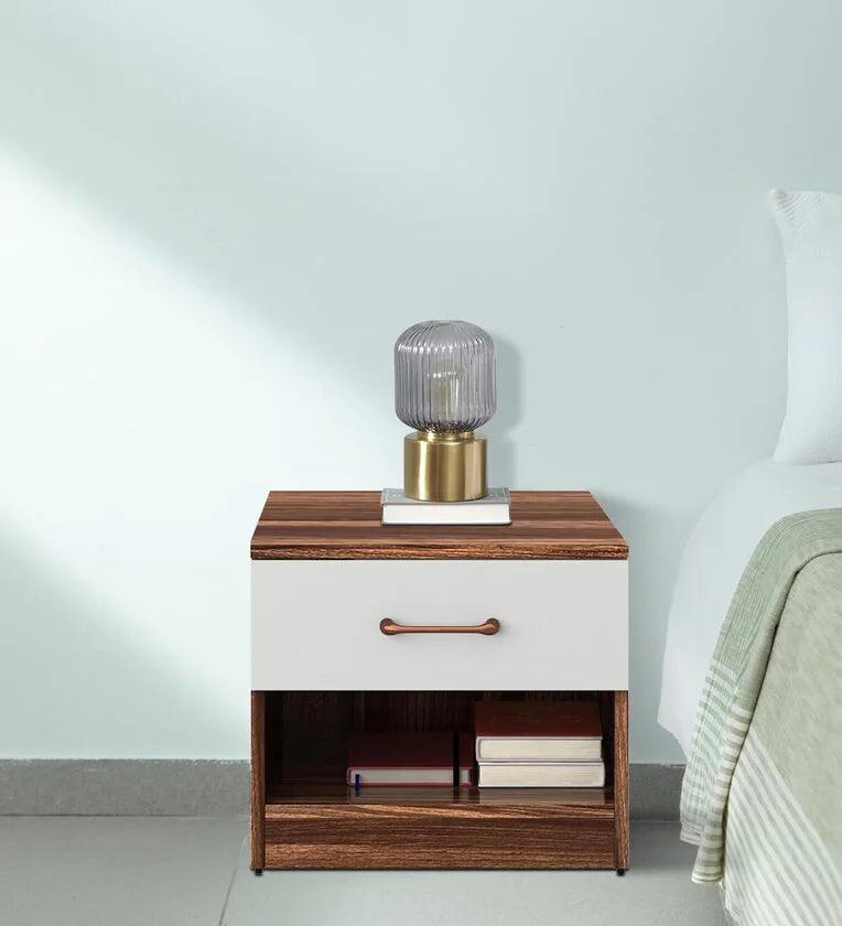 Bedside Table in Matte Finish with Drawer - Ouch Cart