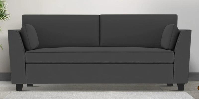 Velvet 3 Seater Sofa in Pubble Grey Colour with Storage - Ouch Cart