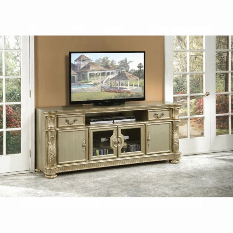 Vendome 2-Drawer TV Stand in Antique Pearl