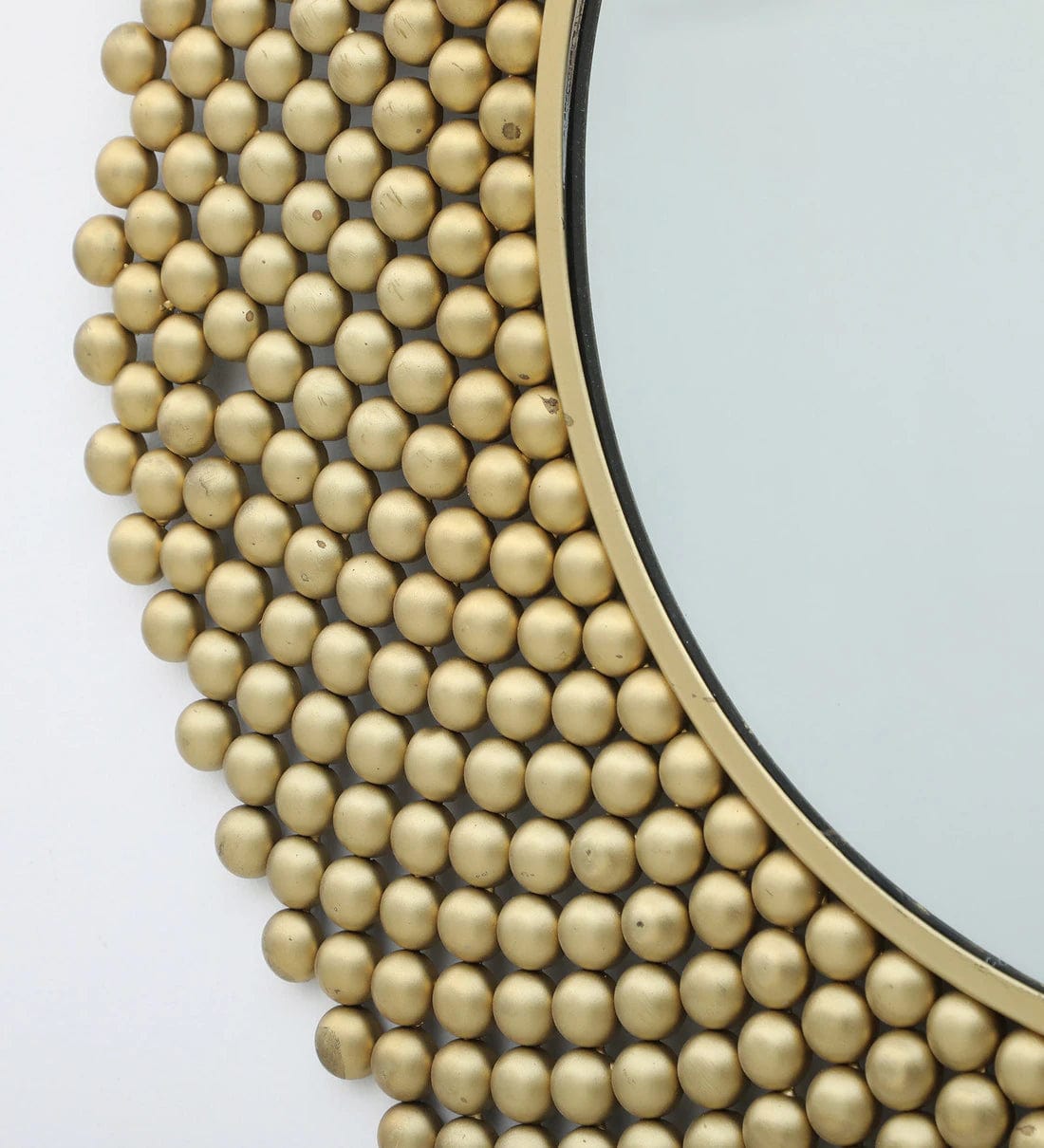 Handmade Gold Metal Framed Wall Mirror,