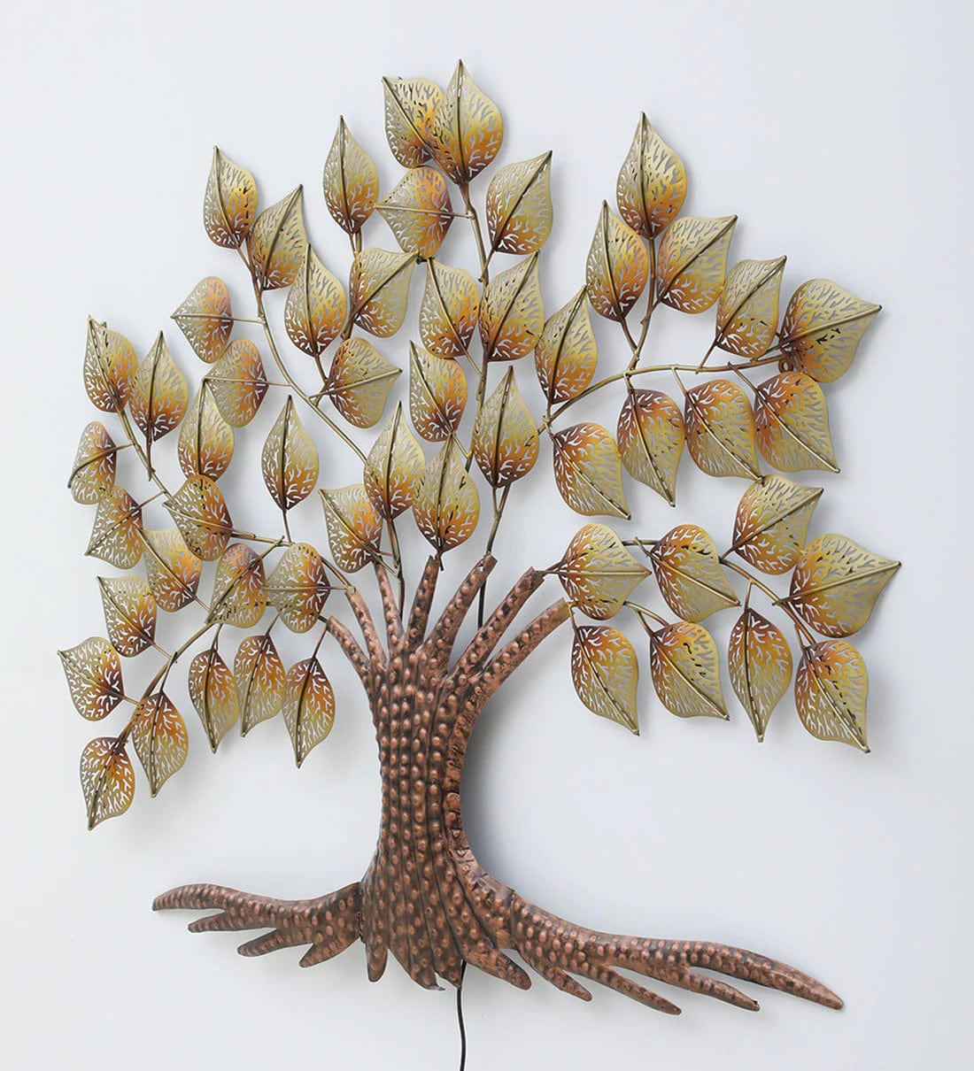 Handmade Multicolour Floral Metal Wall Art,