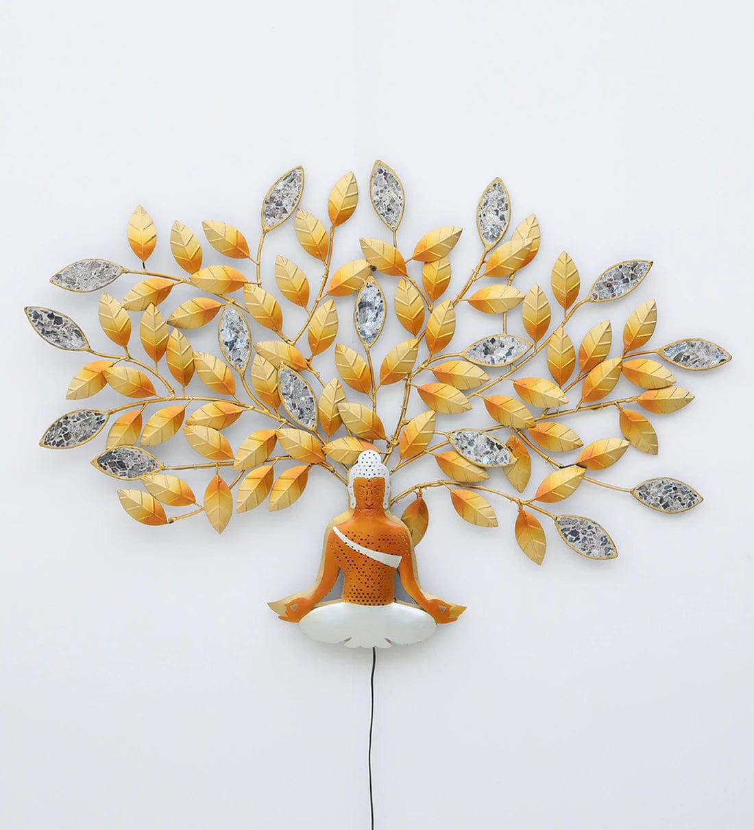 Handmade Multicolour Spiritual Metal Wall Art,