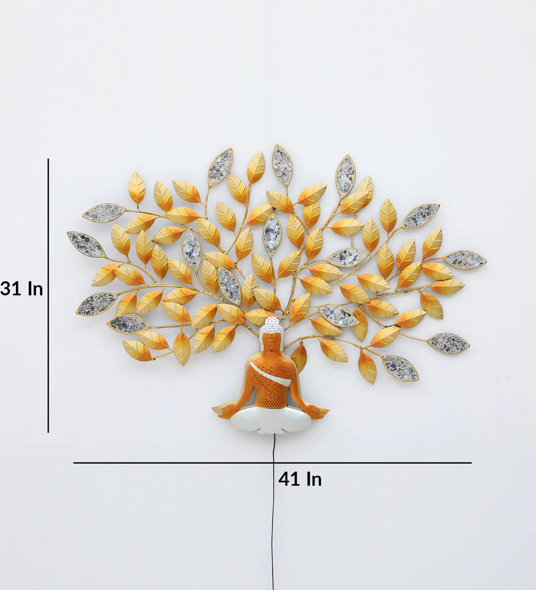 Handmade Multicolour Spiritual Metal Wall Art,