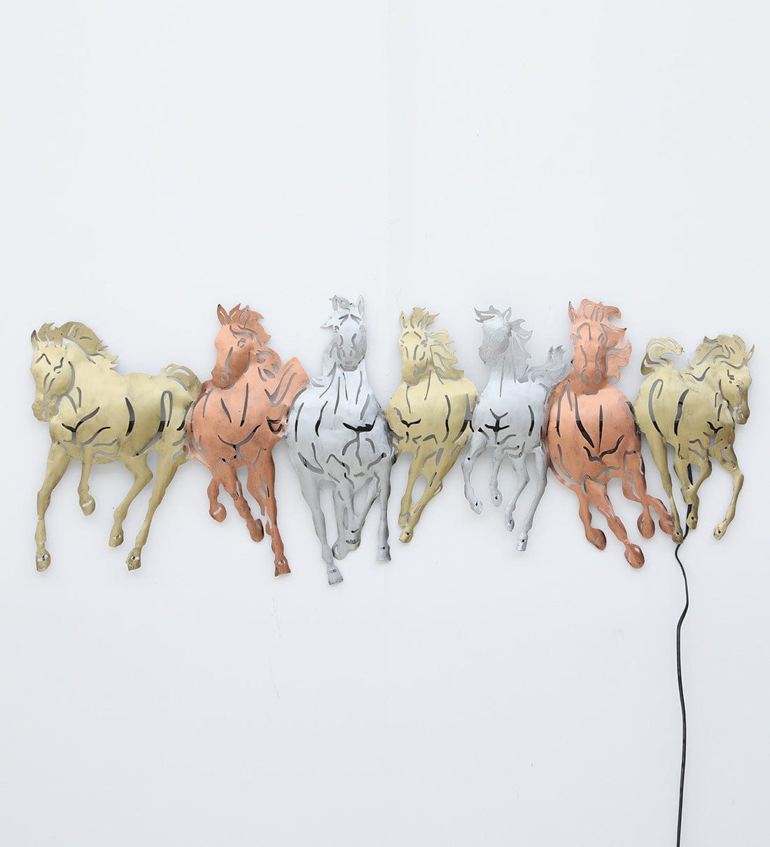 Handmade Multicolour Wildlife Metal Wall Art,