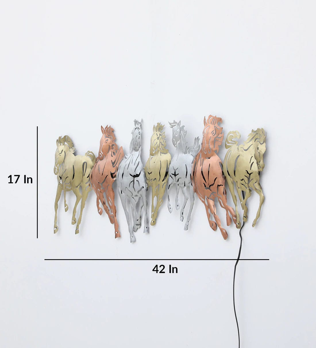 Handmade Multicolour Wildlife Metal Wall Art,