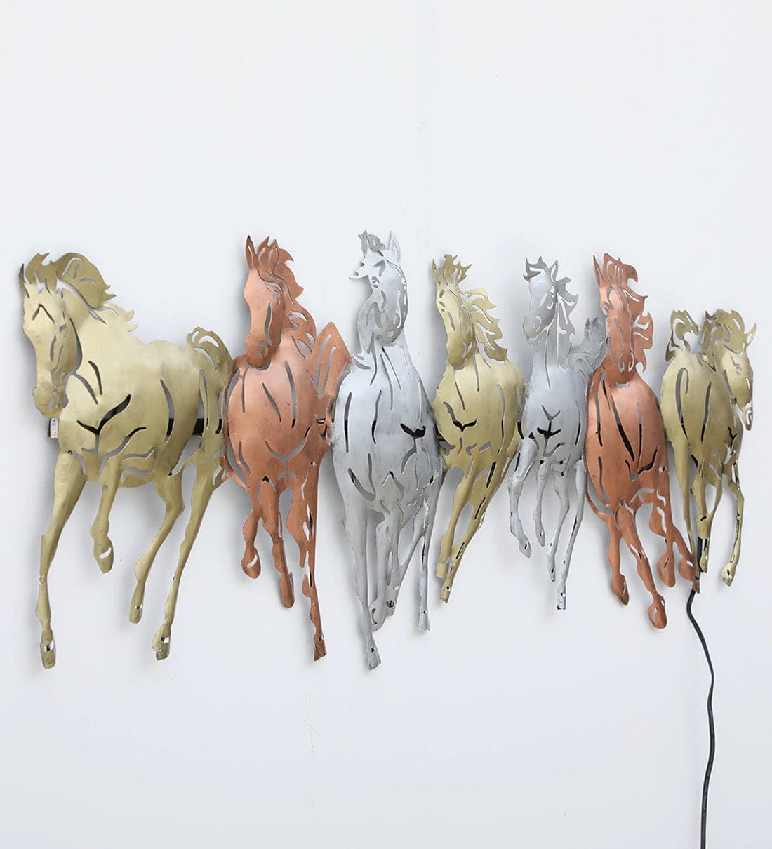 Handmade Multicolour Wildlife Metal Wall Art,