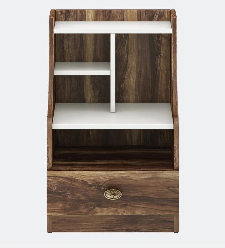 Bedside Table in Matte Finish with Drawer - Ouch Cart